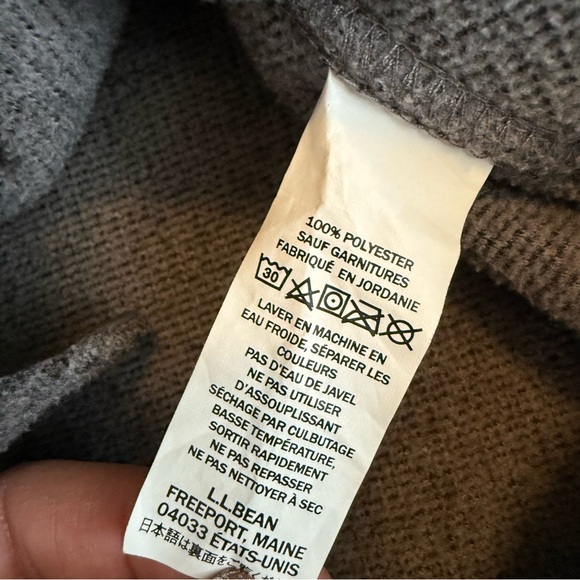 L.L. Bean Polyester Fleece Flannel Shacket Size Large - Picture 4 of 8